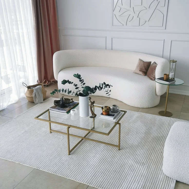Skye Decor 'Sun S410' Couchtisch, Gold, 94 x 35 x 64 cm – Bild 7