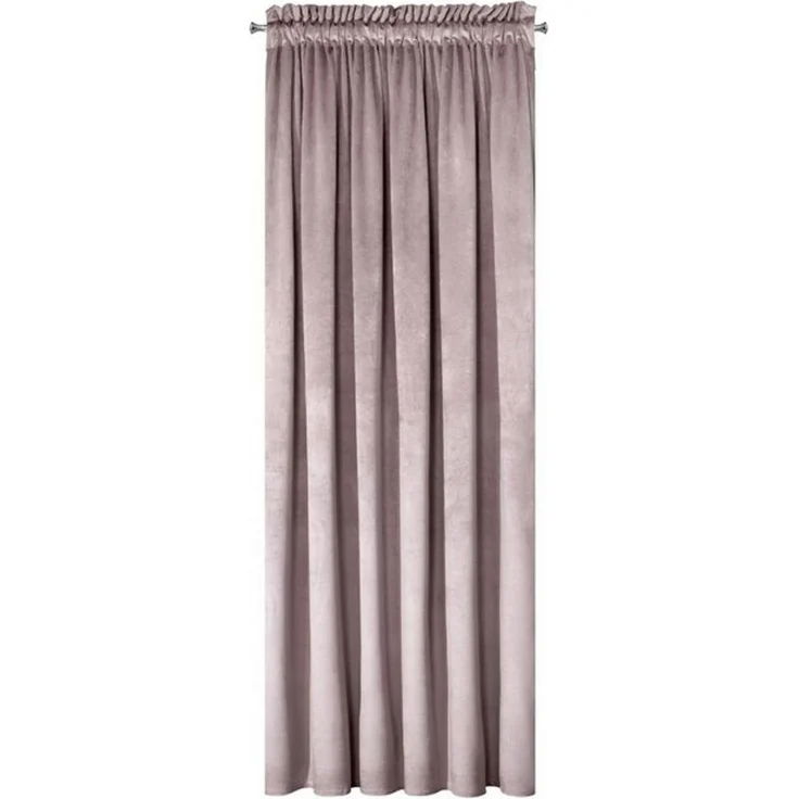 Samtvorhang Velours Vorhänge zum Wohnzimmer Prachtvoll Elegant rosa 135x300 cm Kräuselband – Bild 4