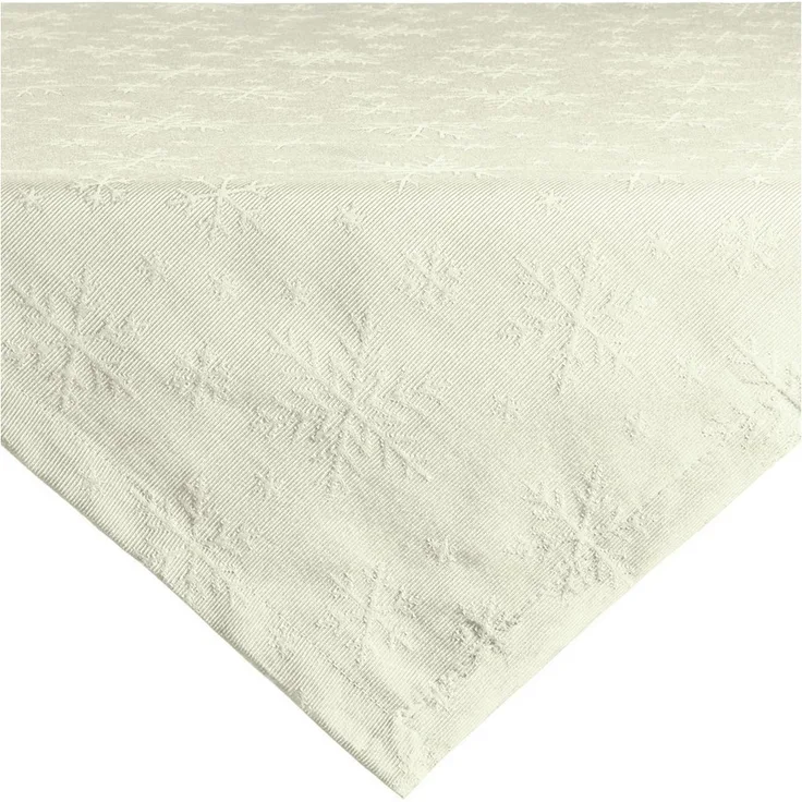 REDBEST Mitteldecke Mitteldecke "Snowflake", bügelleicht Uni