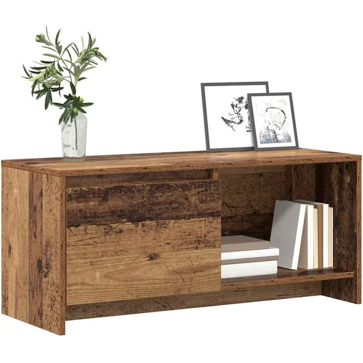 vidaXL TV-Schrankset Altholz 90 x 35 x 40 cm Holzwerkstoff 875231 – Bild 2