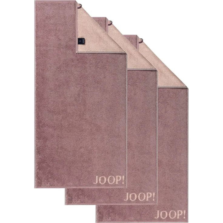 JOOP! Handtuch Classic / Infinity Kollektion, 3er Pack - Walkfrottier Rosa 50x100cm – Bild 1