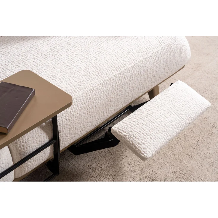 Sitzgruppe/Sofa Set - Wohnzimmergarnitur "Lorina" 3+3+1-Braun/Beige – Bild 11