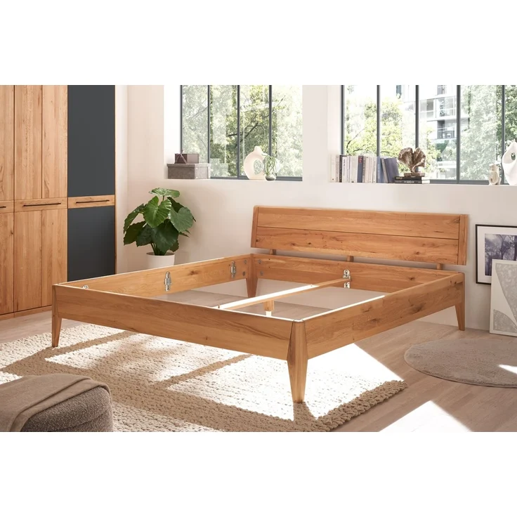 Doppelbett 180x200cm 'Ancona' Wildeiche massiv geölt – Bild 3