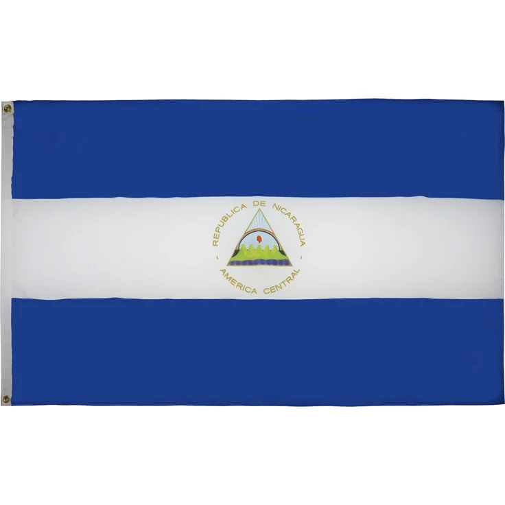 AZ FLAG - Flagge Nicaragua - 150x90 cm - Republik Nicaragua Fahne 90x150 Cm Feiner Polyester - Flaggen