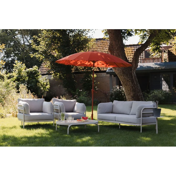 Zuiver Gartenmöbel-Set Vistia mit Sofa & Coffee Table, Aluminium Beige 188x82x87 cm – Bild 9