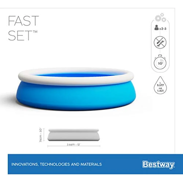 Bestway Fast Pool Set mit Filterpumpe 366x76 cm 57274 – Bild 11