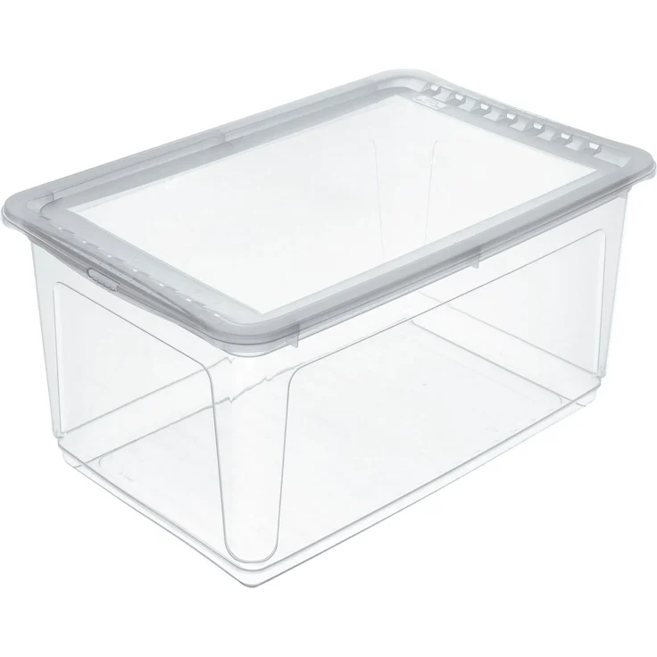 keeeper bea 3x Aufbewahrungsbox mit Air Control System, 59 x 39 x 27 cm, 43 l, Transparent – Bild 2