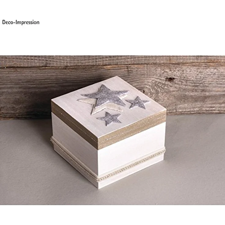 Holz-Box mit Deckel, FSCMixCredit, 12x12x9cm – Bild 3