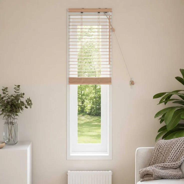 vidaXL Venezianische Jalousie Eichenoptik 50 x 130 cm 35 mm 42015306 – Bild 1