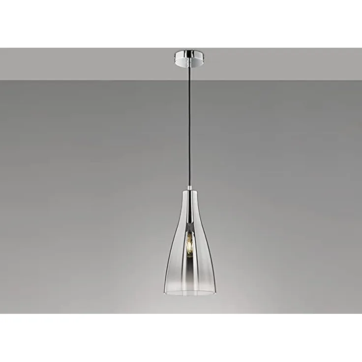 Fischer & Honsel 60749 Pendelleuchte Zeal 23cm Chrom verspiegelt klar E27