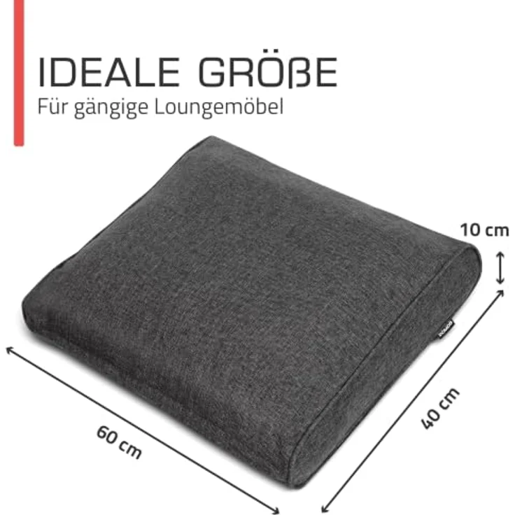 bomoe Outdoor Loungekissen Rückenkissen mit UV-Schutz, waschbar und wasserabweisend, in verschiedenen Farben erhältlich – Bild 4