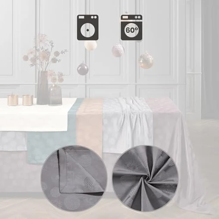 Erwin Müller Tischdecke Tischdecke "Calvia", bügelleicht Uni – Bild 5