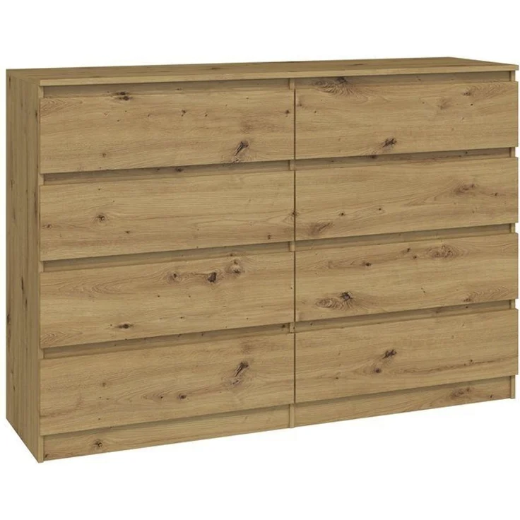 ibonto KOMMODE HANDWERKLICHE EICHE 40x138x97cm (H 97 x T 40 x B 138 cm) – Bild 1