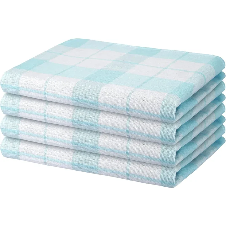 Hometex Premium Textiles Geschirrtuch 4er Set Geschirrtücher Grubentücher, Aus 100% Baumwolle, 50 x 70 cm, Extra saugfähig und schnell trocknend