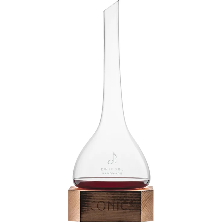ZWIESEL GLAS handmade DEKANTER ICONICS V 750 G MIT HOLZSOCKEL 122238