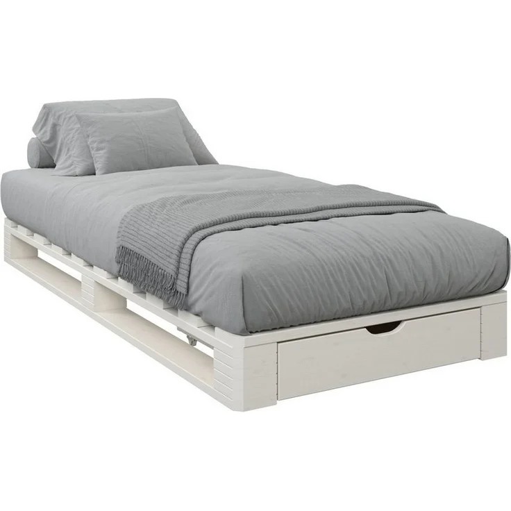 Home affaire Palettenbett "ALASCO " BESTSELLER! Mit Schublade, zertifiziertes Massivholz, erweiterbar zum Doppel- oder Familienbett – Bild 2