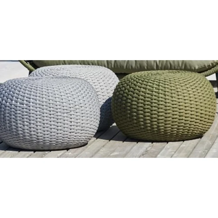 Hocker Moon aus Kunststoff, Olive, 40 x 40 x 50 cm – Bild 2