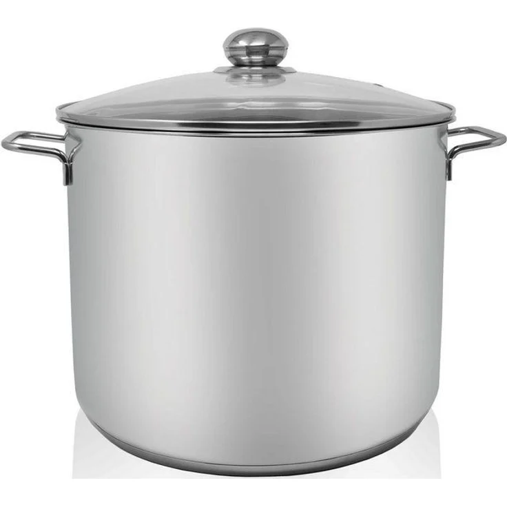 Karl Krüger 72727 Jumbotopf Edelstahl mit Glasdeckel 28 cm, Inhalt 14 Liter / Kochtopf / Maxi Topf / INDUKTION – Bild 4