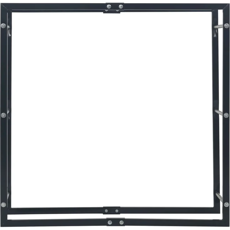 vidaXL Brennholzregal Schwarz 100×25×100 cm Stahl 286288 – Bild 3