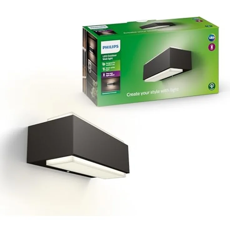 Philips Stratosphere wall lantern anthracite 2x4. 5