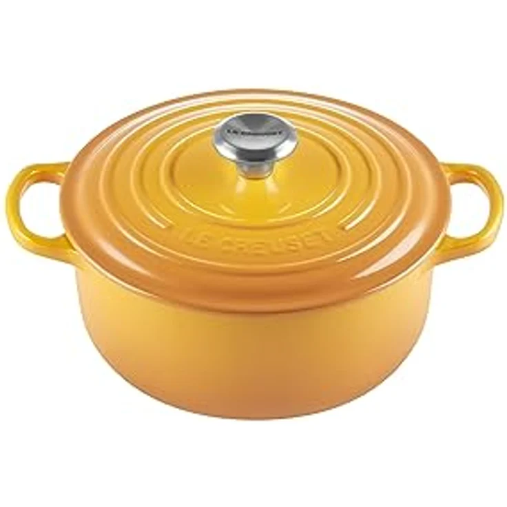 Le Creuset Signature Gusseisen-Bräter mit Deckel, Für alle Herdarten und Induktion geeignet, Rund, Nectar, 20,0 cm, 2.4 – Bild 2