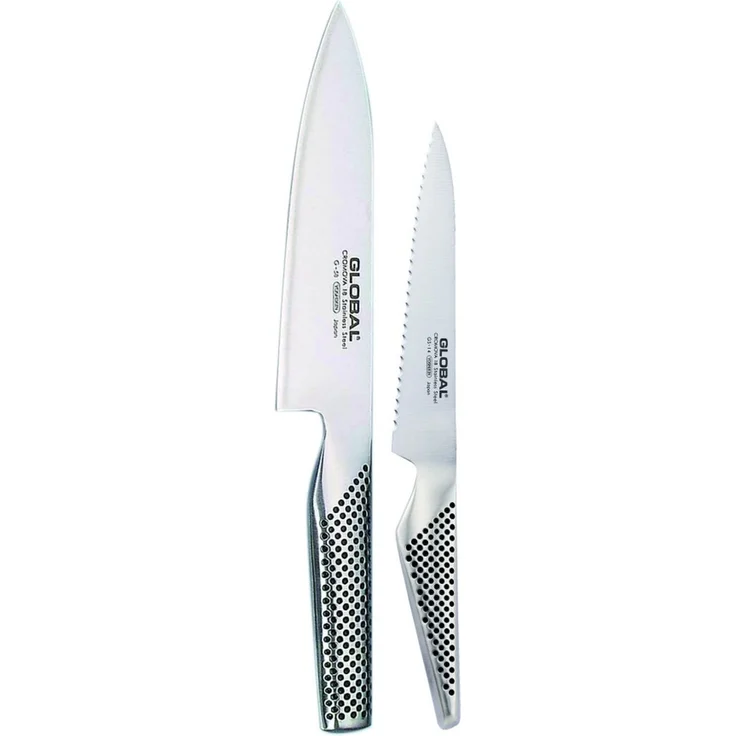 Global Messerset G-5814R: Fleischmesser + Brötchenmesser – Bild 1