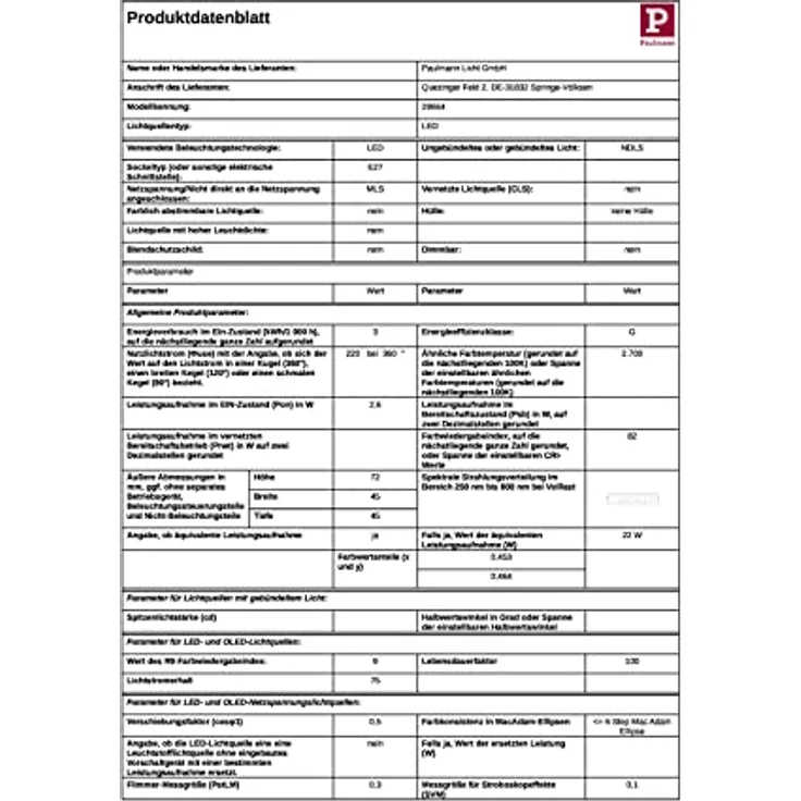 Paulmann LED-Kopfspiegellampe E27 Tropfen 2,6W, silber, 2.700K – Bild 9