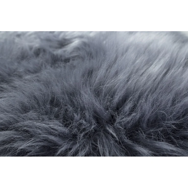 Schaffell natur dunkelgrau, ca. 60 x 85 cm – Bild 2