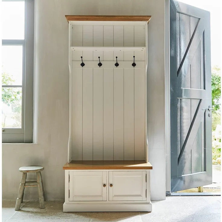 Mirabeau Kleiderständer Garderobe Colchester antikweiß/braun, none – Bild 9