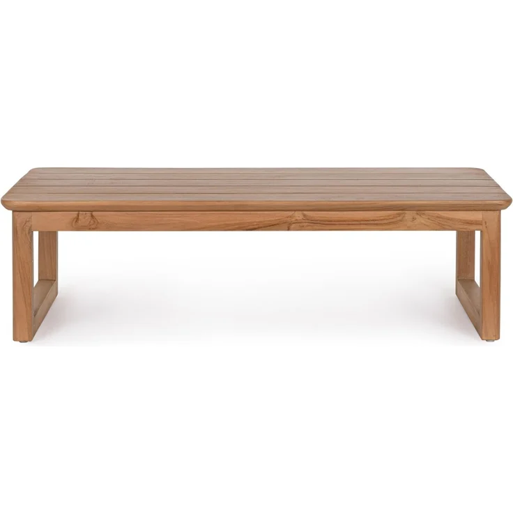 Gartencouchtisch Arova aus Teakholz, modern skandinavisch, braun, rechteckig – Bild 3
