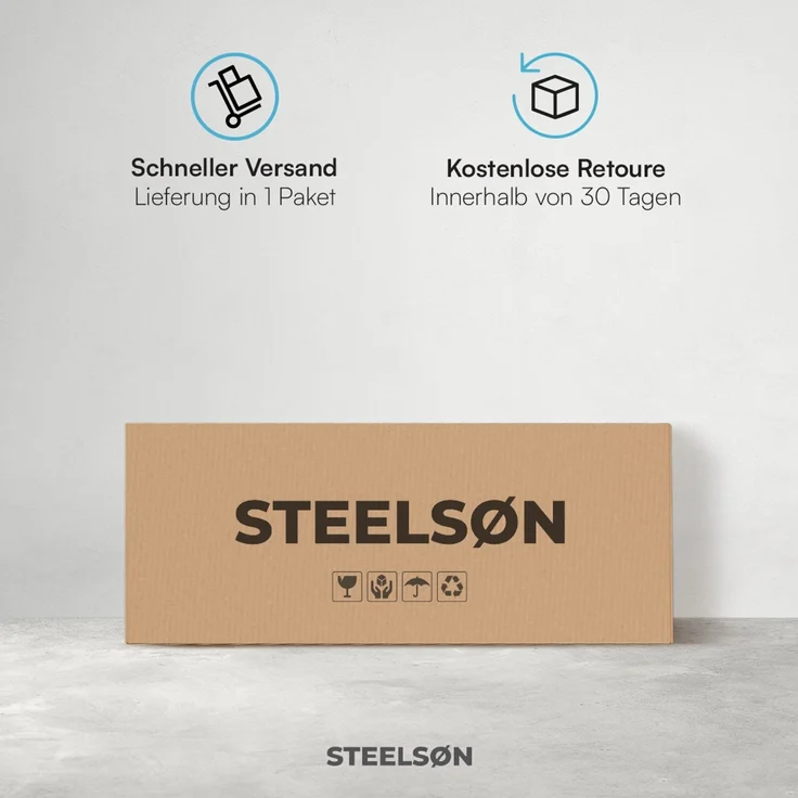 STEELSØN 'Macondo' Getränkekistenregal, Metall, grün, 85x105x33 cm, Getränkeregal für 6 Kisten – Bild 9