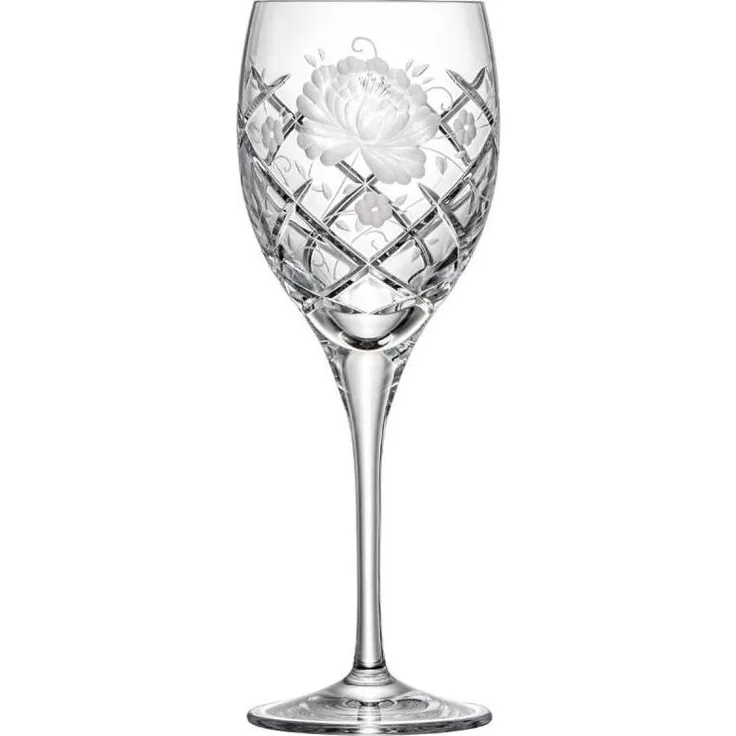 Rotweinglas Kristall Sunrose Gold clear (21,5 cm)