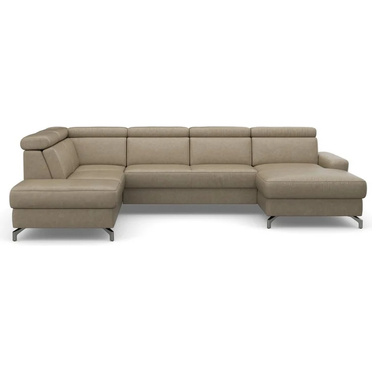 sit&more Wohnlandschaft Scarlett U-Form, inklusive Kopfteilverstellung, wahlweise mit Bettfunktion, Bettkasten – Bild 5