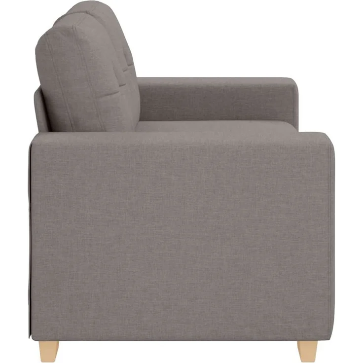 vidaXL Loveseat-Sofa Taupe 160x77x82 cm Stoff 4105074 – Bild 4