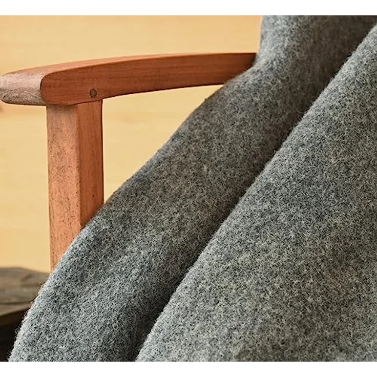 Wolldecke Doubleface Wolldecke Naturalana 100% Schurwolle vom Merinoschaf, Wohnen und Accessoires GmbH & Co. KG, atmungsaktiv – Bild 6