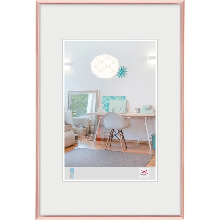 walther design Bilderrahmen 40x50 cm rosegold Kunststoffrahmen New Lifestyle KV050Y