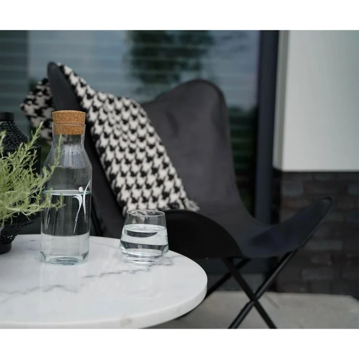 Lesli Living Butterfly-Sessel Buffalo 75 x 75 x 87 cm Schwarz – Bild 2