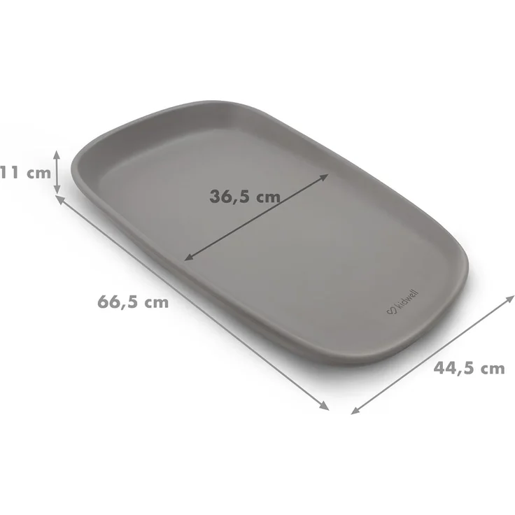 COIL Wickelauflage, Babypflegematte, Wickeltisch, Wickelunterlage, Wickelmulde, leichte Kommodenmatte, EVA-Schaum, Weich, wasserdicht, mit 11 cm hohem Rand, (Grau) – Bild 6