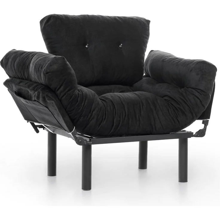 Hanah Home 'Nitta Single - Black' Ohrensessel, Schwarz, 95 x 85 x 70 cm – Bild 10