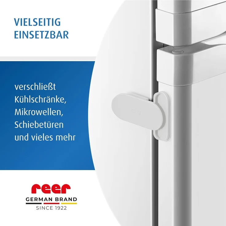 reer Elektrogeräte-Sicherung, Kinder-Sicherung für Kühlschrank, Mikrowelle, Schiebetüren vom schwäbischen Kindersicherheits-Experten – Bild 4
