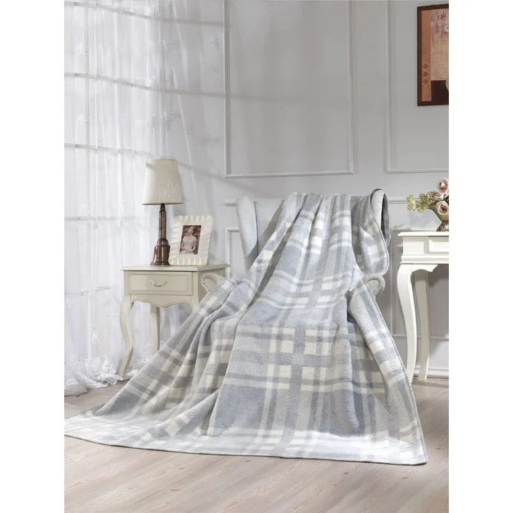 Wohndecke Wohndecke - 4 Jahreszeiten -160x200 cm / Sofadecke / Schlafdecke, livessa, Soft-Touch-Gefühl / 50% Baumwolle, 45% Acryl, 5% Polyester / 1650g – Bild 1