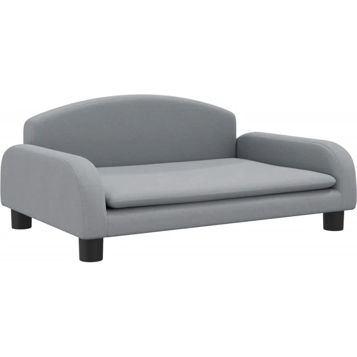 vidaXL Kindersofa, Couch für Kinder, Stoff, Hellgrau, 70 x 45 x 30 cm – Bild 2