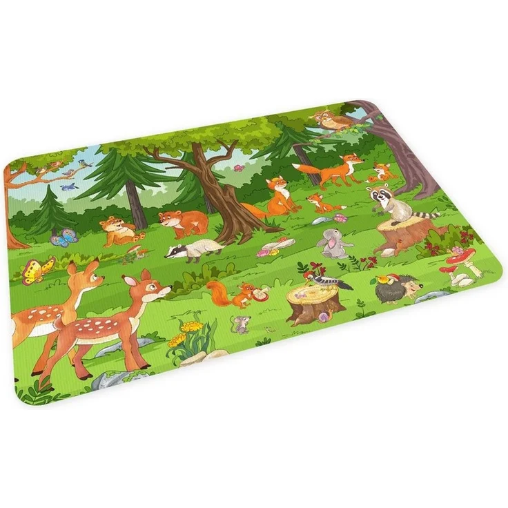 nikima Platzset stabiles Vinyl Tischset Waldtiere Kinder Platzset abwaschbar, (1-St) – Bild 5