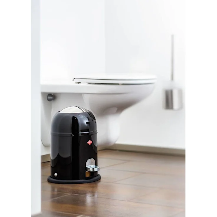 WESCO MINI MASTER Mülleimer WEISS mit 6 Liter Abfallvolumen und Fußtritt / Badeimer / Standabfallbehälter – Bild 7