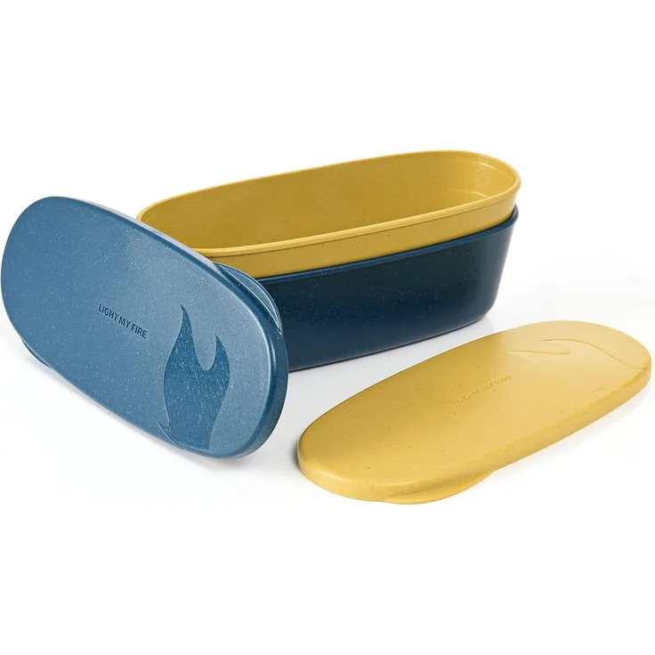 Light My Fire SnapBox oval Box Oval 0 32 l Blau Gelb Kunststoff Schweden