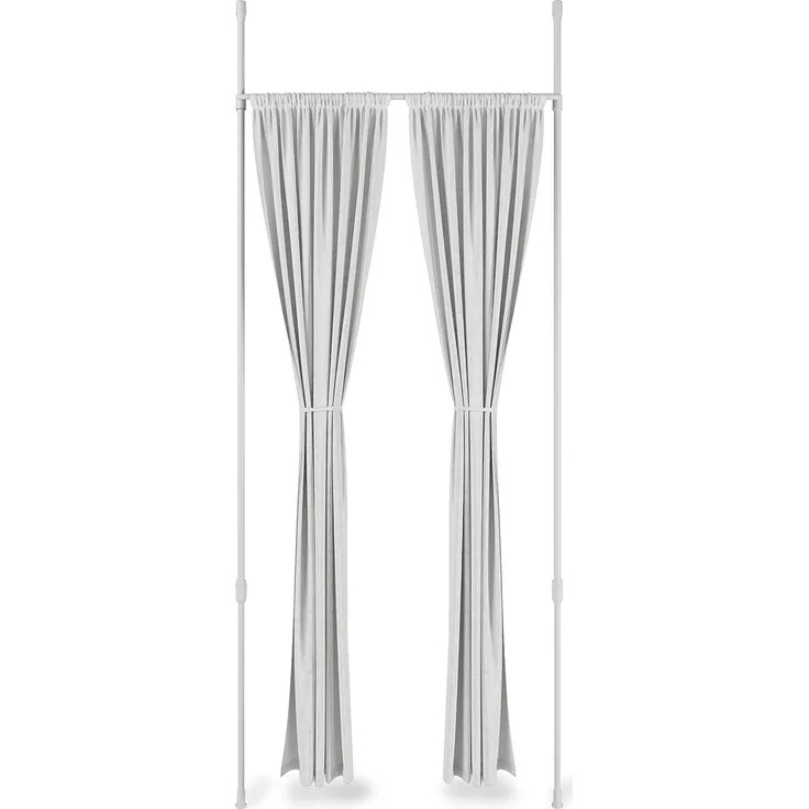 Umbra Vorhangstange Anywhere Rod Weiß, 1-läufig, ausziehbar, geklemmt