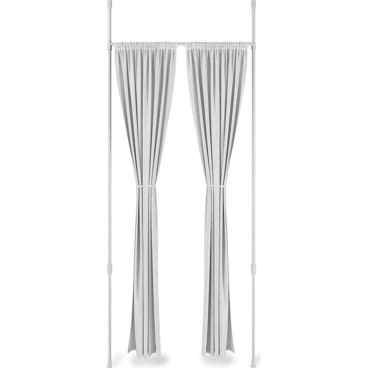 Umbra Vorhangstange Anywhere Rod Weiß, 1-läufig, ausziehbar, geklemmt