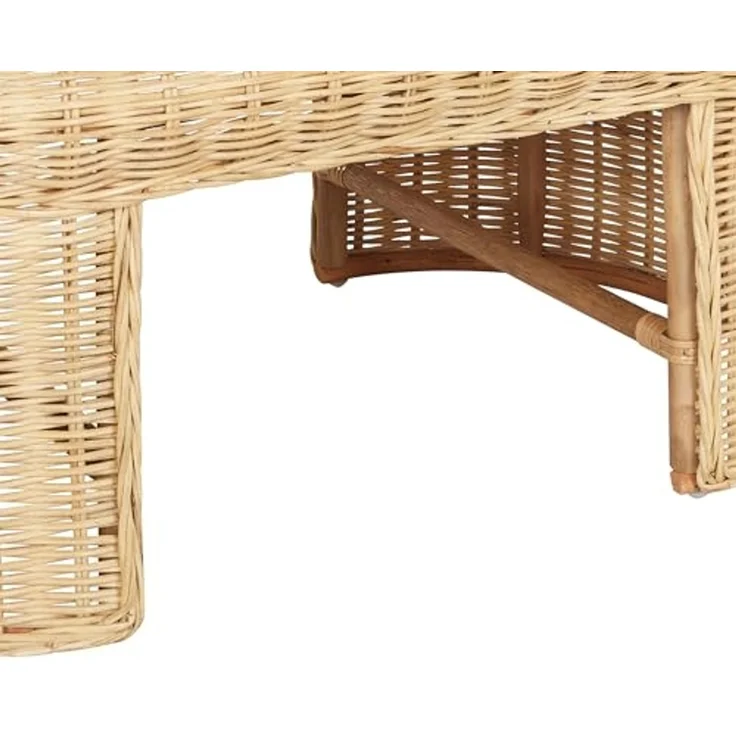 Beliani 'LIVADEIA' Gartentisch, Rattan Natürlich – Bild 5