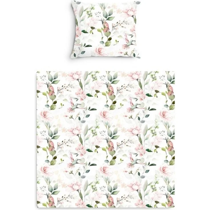 Amilian Babybettwäsche Kinderwagenset - 2tlg. Kinderbettwäsche - 80x80cm + 35x40cm, 100% Baumwolle, 2 teilig, Bettwäscheset für Kinderwagen, Wiege, Babybett - Baby Bettwäsche – Bild 4