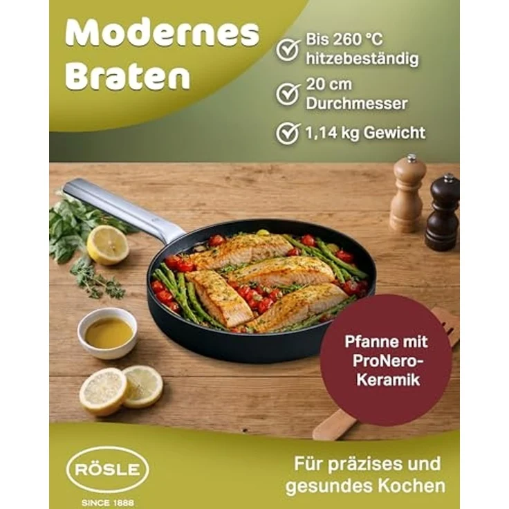 RÖSLE Bratpfanne EBONIC ProNero Bratpfanne 20cm – Bild 4